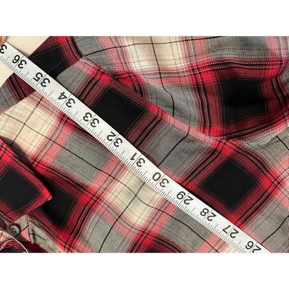 Untuckit Plaid Rachel Wrap Dress Red‎ & Black Plaid Womans 6 - Picture 13 of 14